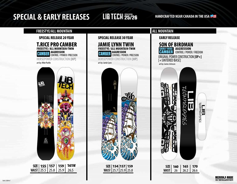 LIB TECH SNOWBOARDS Special MODEL & Early MODEL